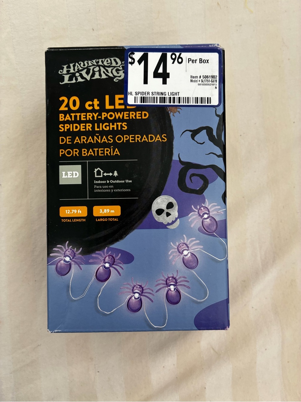 Haunted Living 20 ct LED Battery Powered Spider Lights